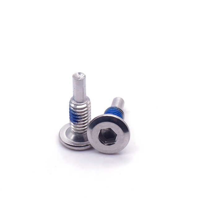 Custom CNC Machined Step Screw with Nylon Patch
